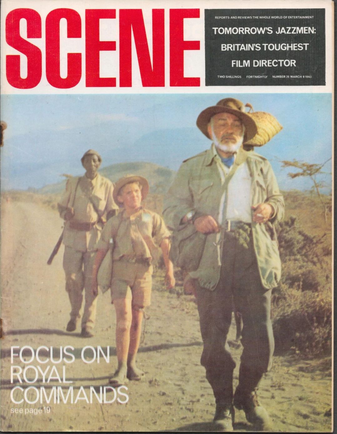 SCENE magazine side cover Issue 20 9 March 1963