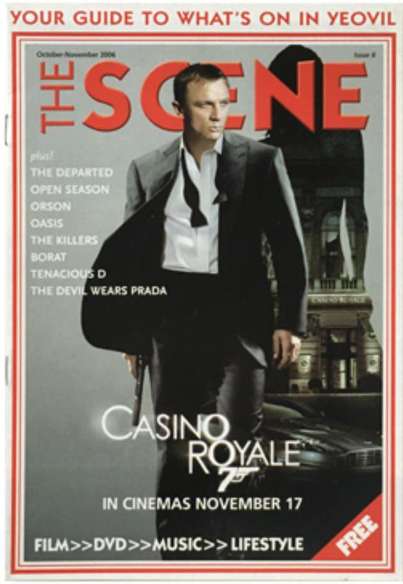 SCENE | THE magazine side cover Issue 6  October/November 2006