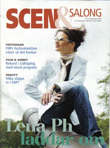 SCEN OCH SALONG magazine side cover Issue 4 September 2003