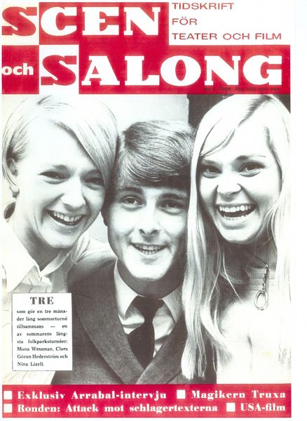 SCEN OCH SALONG magazine side cover Issue 6  1968