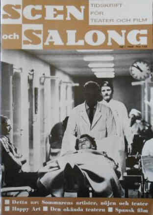 SCEN OCH SALONG magazine side cover Issue 1  1969