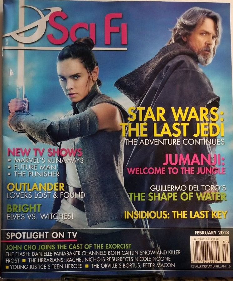SCI FI magazine side cover  February 2018