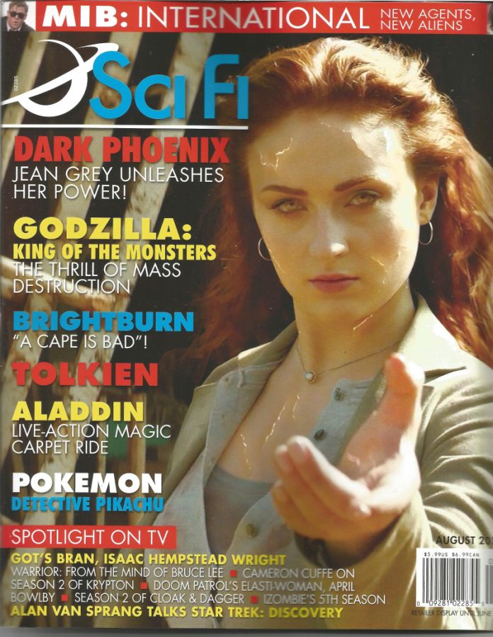 SCI FI magazine side cover  August 2019