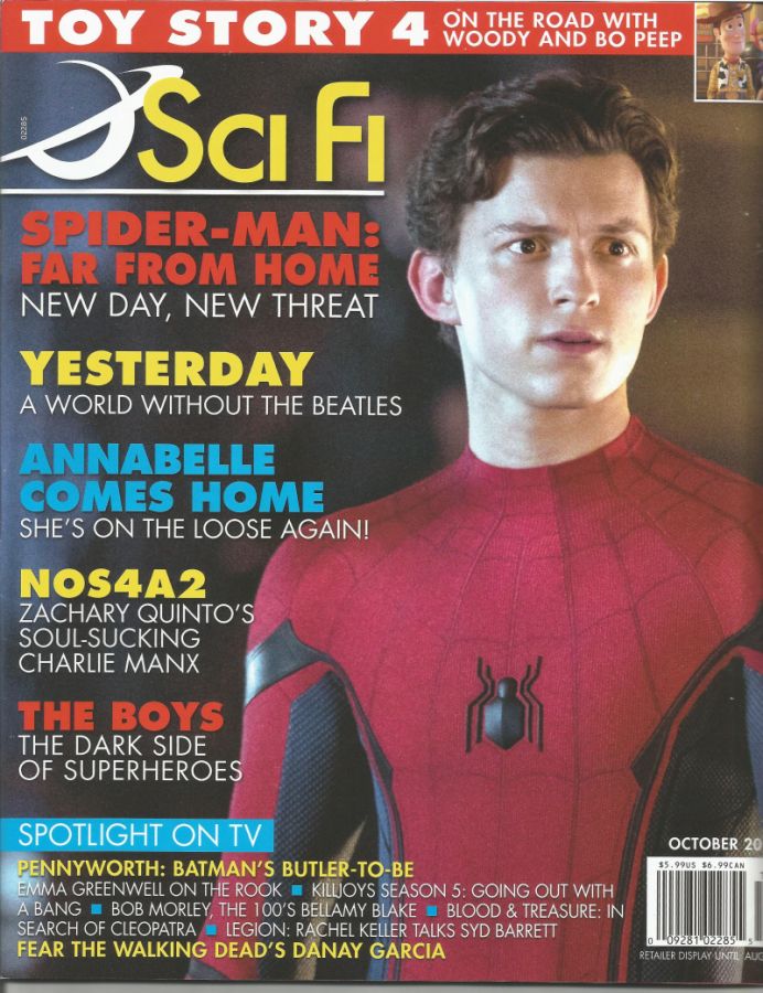 SCI FI magazine side cover  October 2019