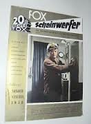 20TH CENTURY FOX SCHEINWERFER magazine side cover  1960