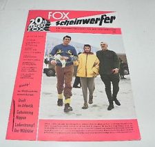 20TH CENTURY FOX SCHEINWERFER magazine side cover  1960