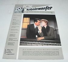20TH CENTURY FOX SCHEINWERFER magazine side cover  1960