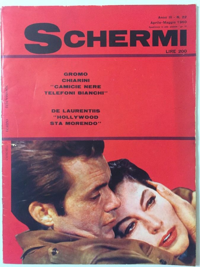 SCHERMI magazine side cover Issue 22  April/May 1960