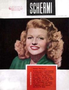 SCHERMI magazine side cover March 1949
