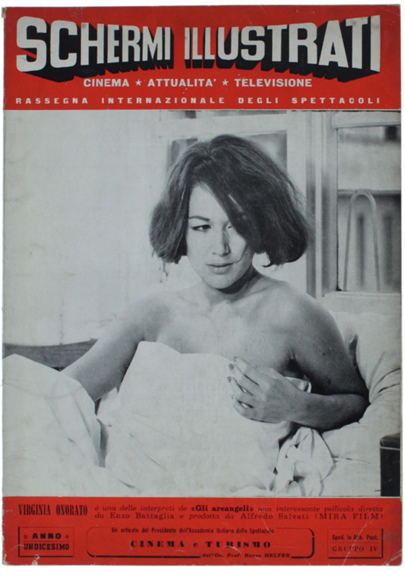 SCHERMI ILLUSTRATI magazine side cover  November/December 1962