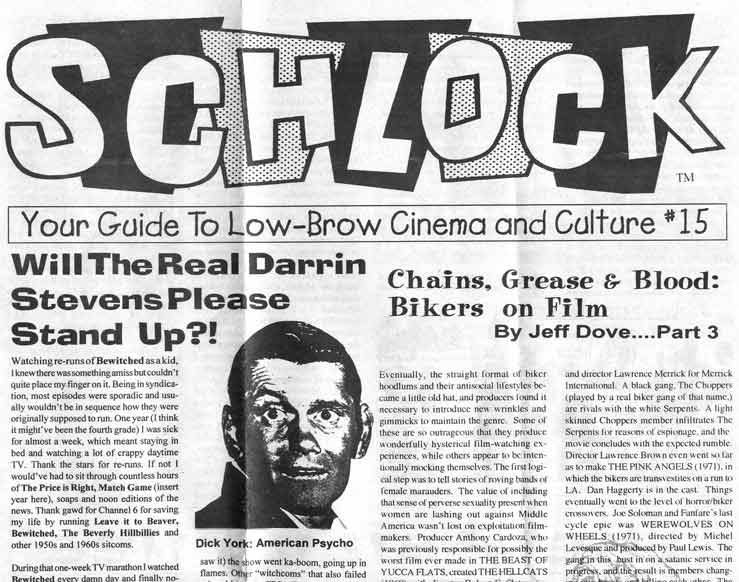 SCHLOCK magazine side cover Issue 15  