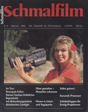 SCHMALFILM magazine side cover Issue 5/6 May/June 1989