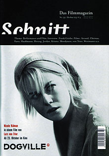 SCHNITT magazine cover Issue 32 October/November/December 2003