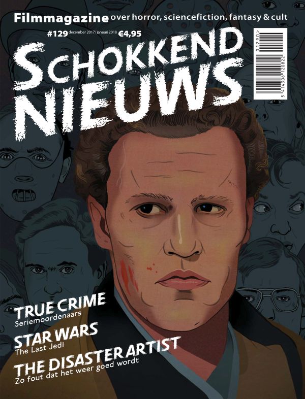 SCHOKKEND NIEUWS magazine side cover Issue 129  December 2017 - January 2018 