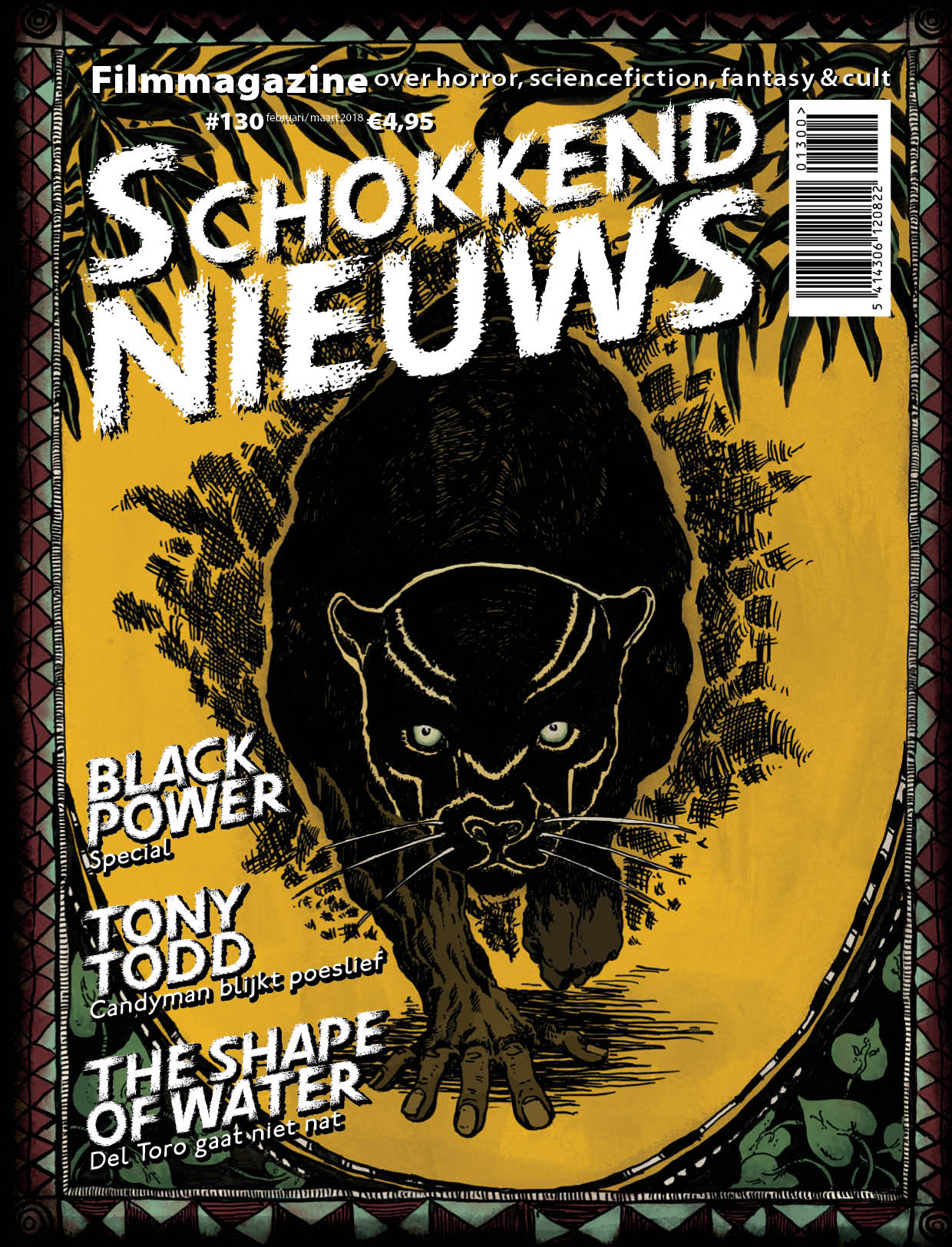 SCHOKKEND NIEUWS magazine side cover Issue 130  February/March 2018