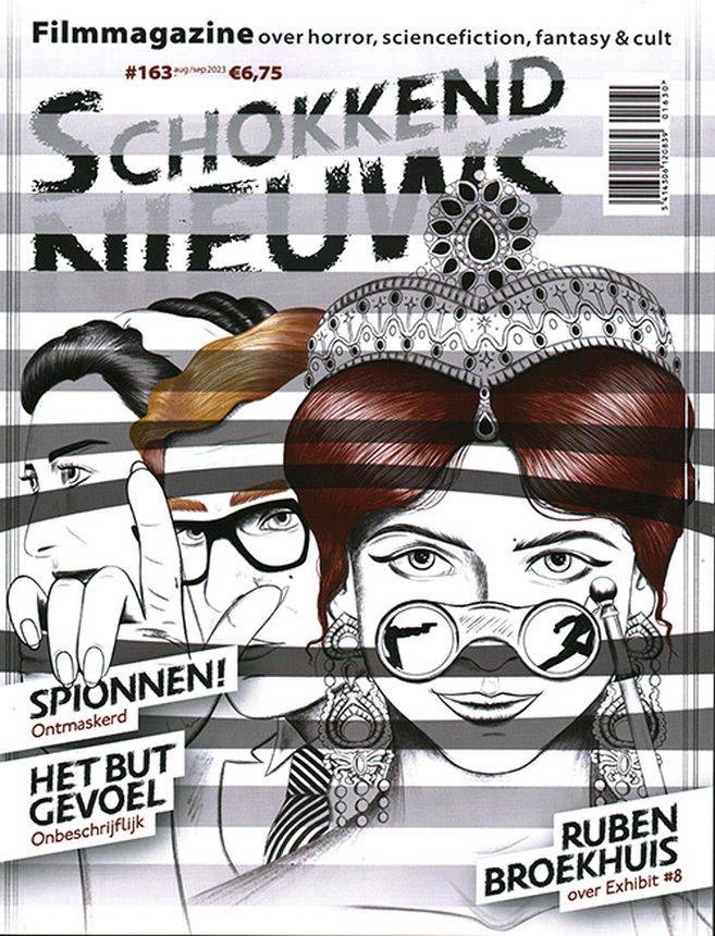 SCHOKKEND NIEUWS magazine side cover Issue 163  August/September 2023