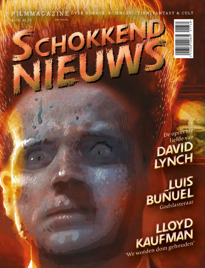 SCHOKKEND NIEUWS magazine side cover Issue 173  April 2025