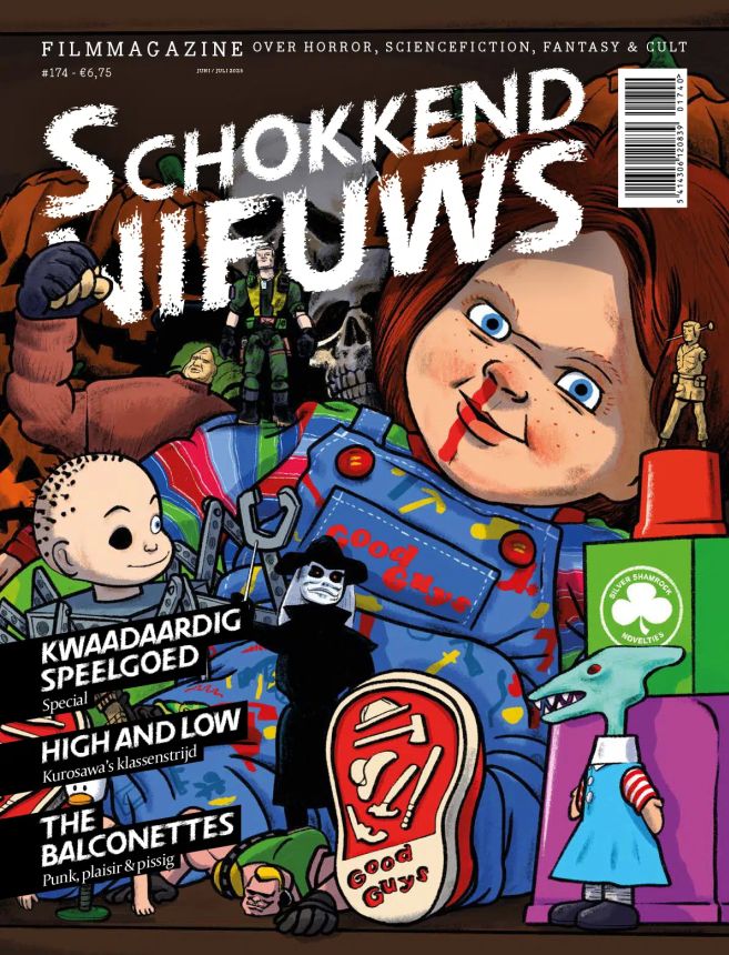 SCHOKKEND NIEUWS magazine side cover Issue 174  June 2025