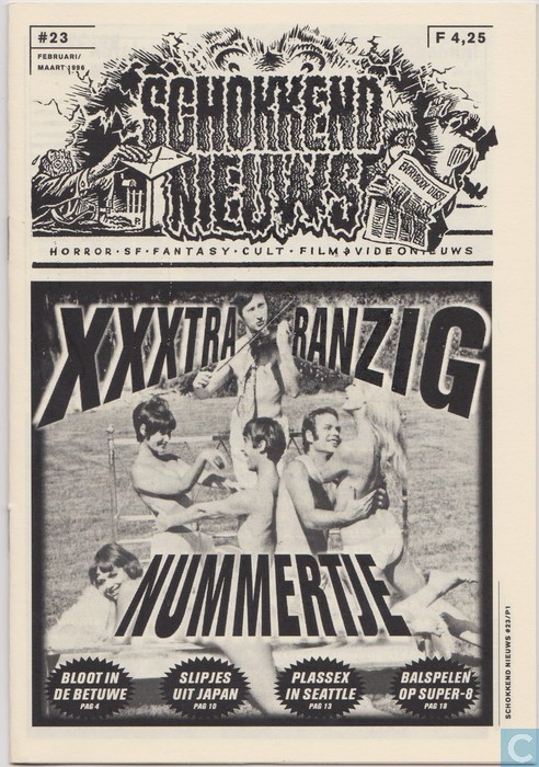 SCHOKKEND NIEUWS magazine side cover Issue 23 February-March 1996