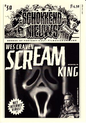 SCHOKKEND NIEUWS magazine side cover Issue 30 June-July 1997