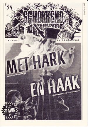 SCHOKKEND NIEUWS magazine side cover Issue 34 March/April 1998