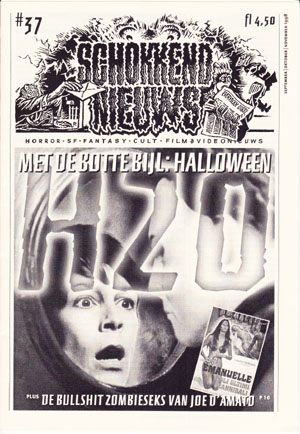SCHOKKEND NIEUWS magazine side cover Issue 37 September-October 1998