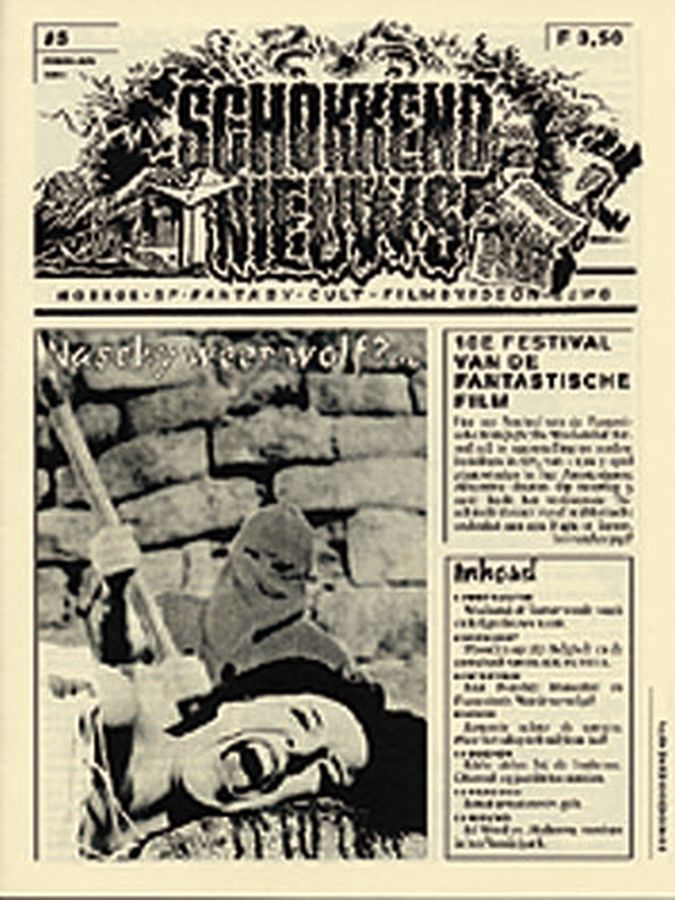 SCHOKKEND NIEUWS magazine side cover Issue 5 February 1993