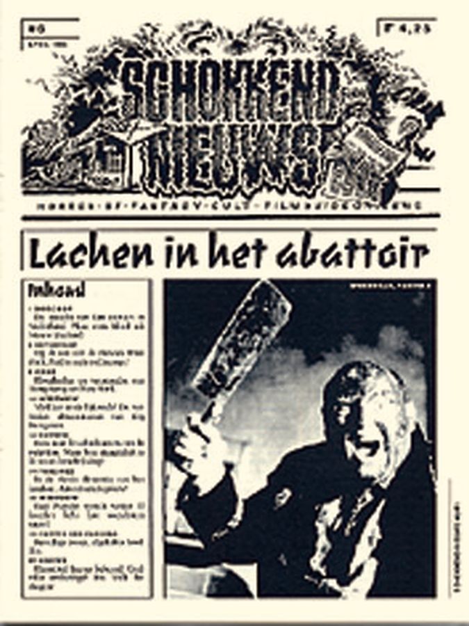 SCHOKKEND NIEUWS magazine side cover Issue 6 April 1993