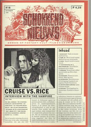 SCHOKKEND NIEUWS magazine side cover Issue 16 December 1994