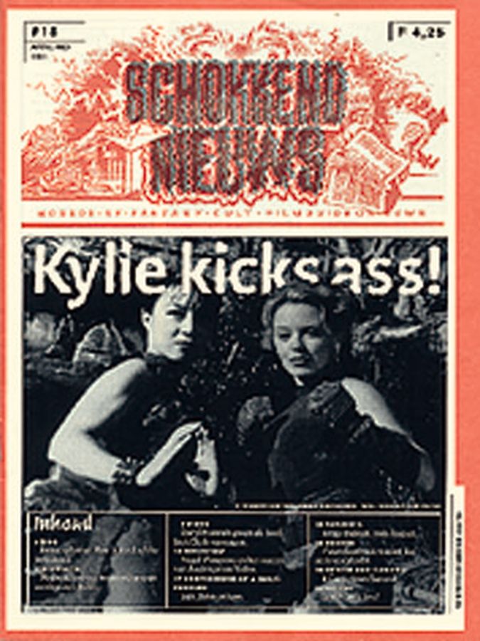SCHOKKEND NIEUWS magazine side cover Issue 18 April/May 1995
