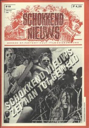 SCHOKKEND NIEUWS magazine side cover Issue 19 June/July 1995