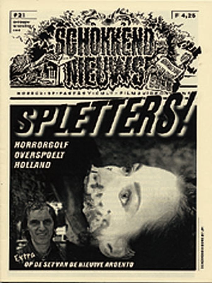 SCHOKKEND NIEUWS magazine side cover Issue 21 October/November 1995