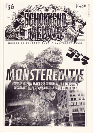 SCHOKKEND NIEUWS magazine side cover Issue 36 July/August 1998