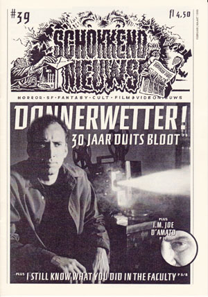 SCHOKKEND NIEUWS magazine side cover Issue 39 February/March 1999