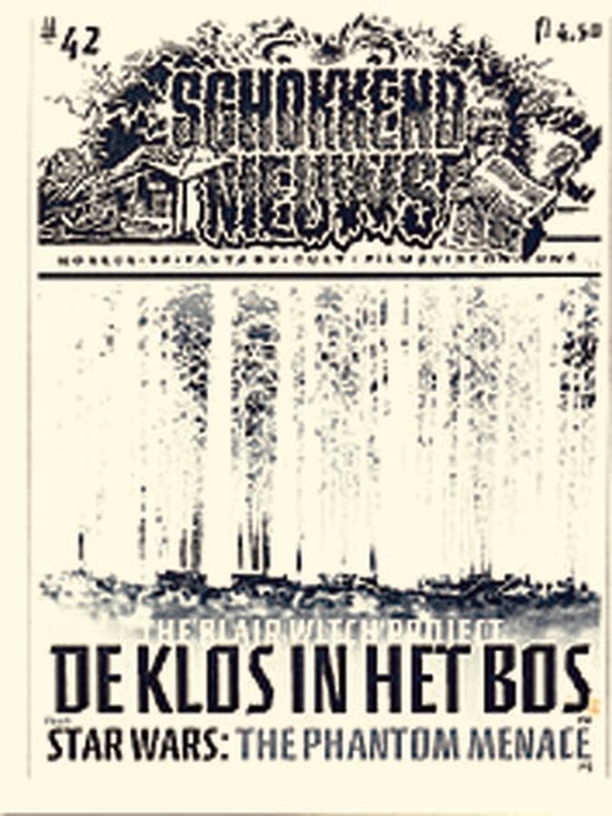 SCHOKKEND NIEUWS magazine side cover Issue 42 August/October 1999