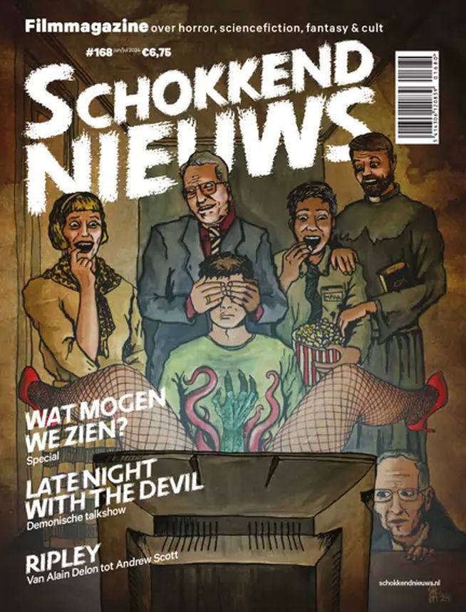SCHOKKEND NIEUWS magazine side cover Issue 168  June/July 2024