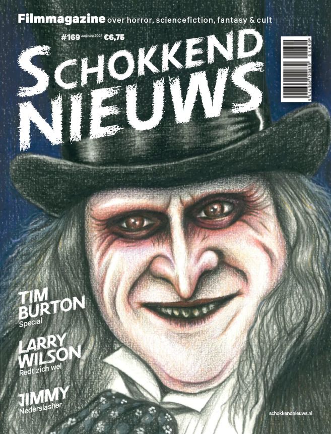 SCHOKKEND NIEUWS magazine side cover Issue 169  August/September 2024