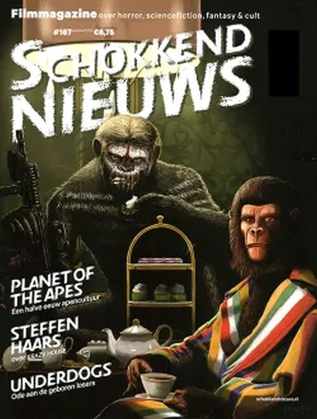 SCHOKKEND NIEUWS magazine side cover Issue 167   2024