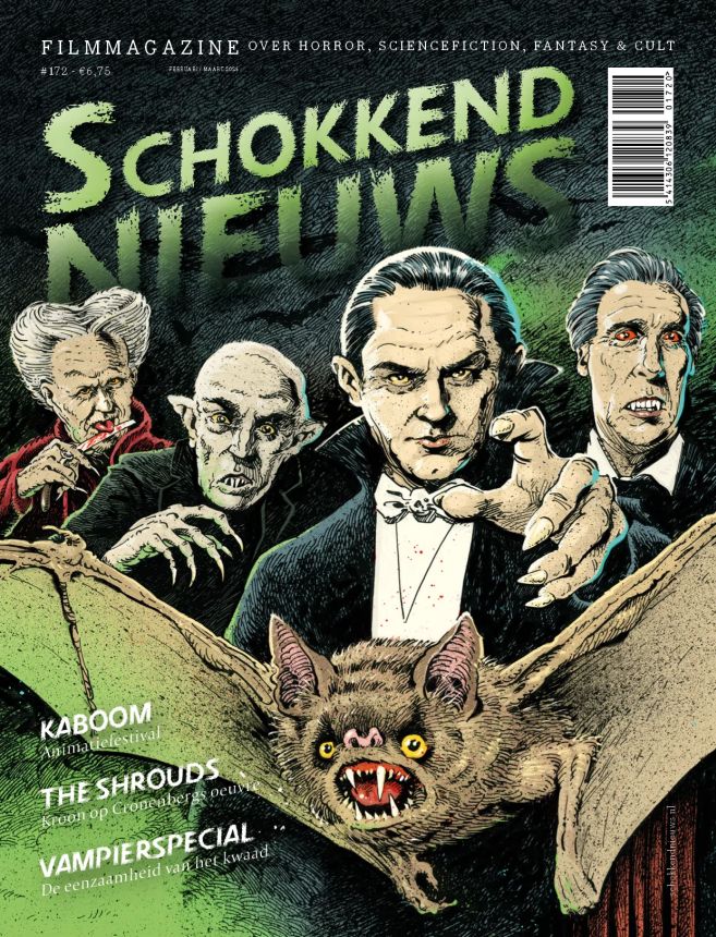 SCHOKKEND NIEUWS magazine side cover Issue 172  February/March 2025