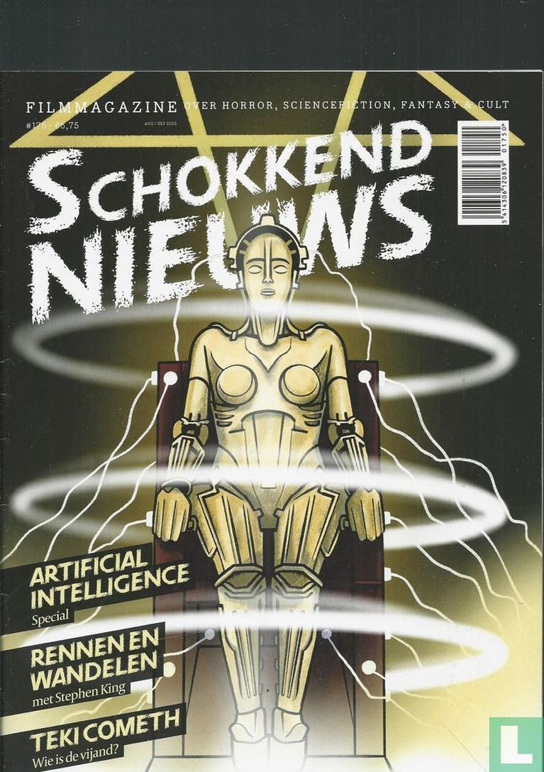 SCHOKKEND NIEUWS magazine side cover Issue 175  August/September 2025