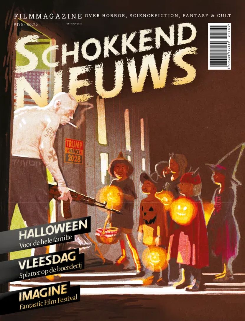 SCHOKKEND NIEUWS magazine side cover Issue 176  October/November 2025