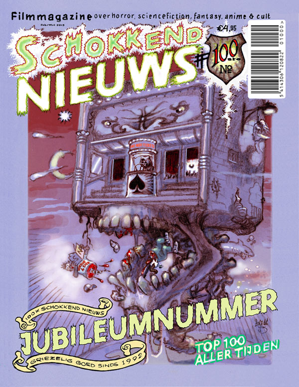 SCHOKKEND NIEUWS magazine side cover Issue 100 February/March 2013