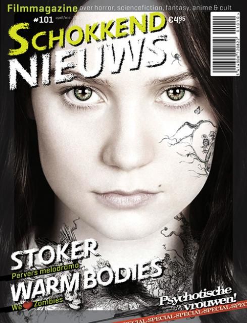 SCHOKKEND NIEUWS magazine side cover Issue 101 April/May 2013