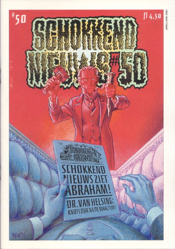 SCHOKKEND NIEUWS magazine side cover Issue 50 April/June 2001
