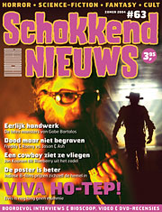 SCHOKKEND NIEUWS magazine side cover Issue 63  2004