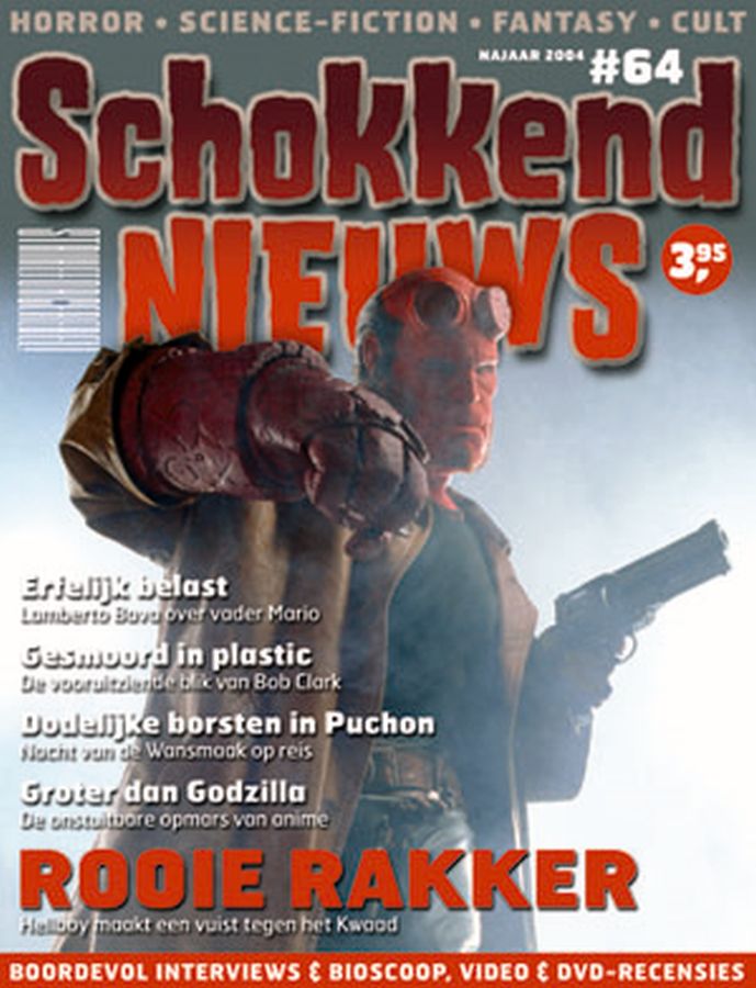 SCHOKKEND NIEUWS magazine side cover Issue 64  2004