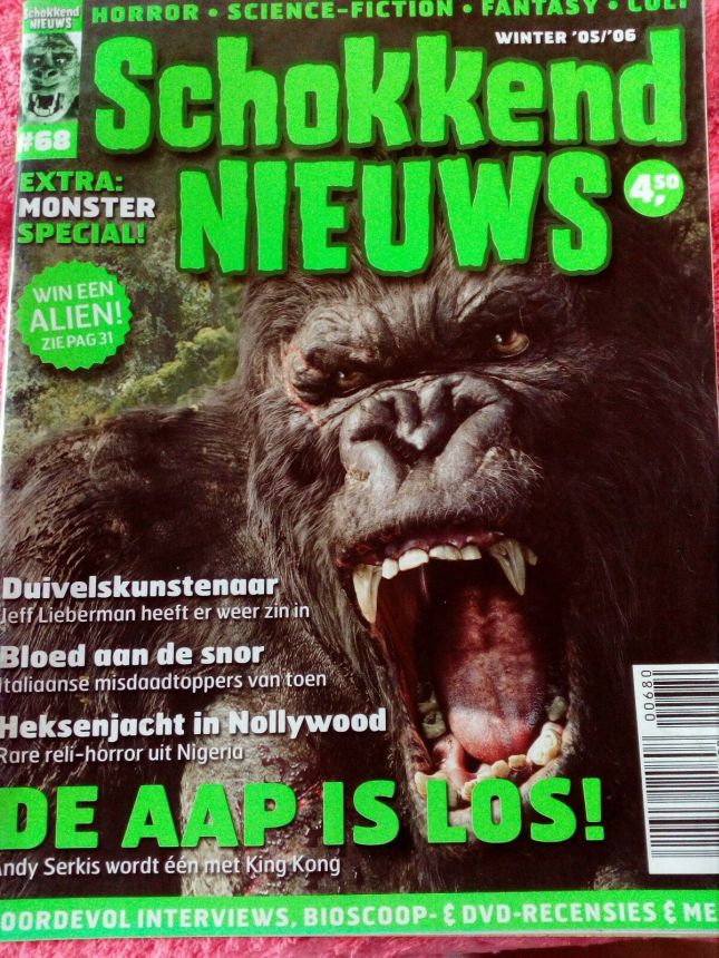 SCHOKKEND NIEUWS magazine side cover Issue 68  2006