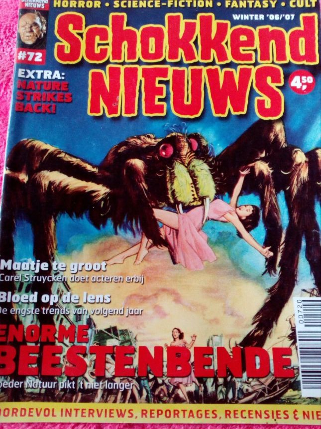 SCHOKKEND NIEUWS magazine side cover Issue 72  2007