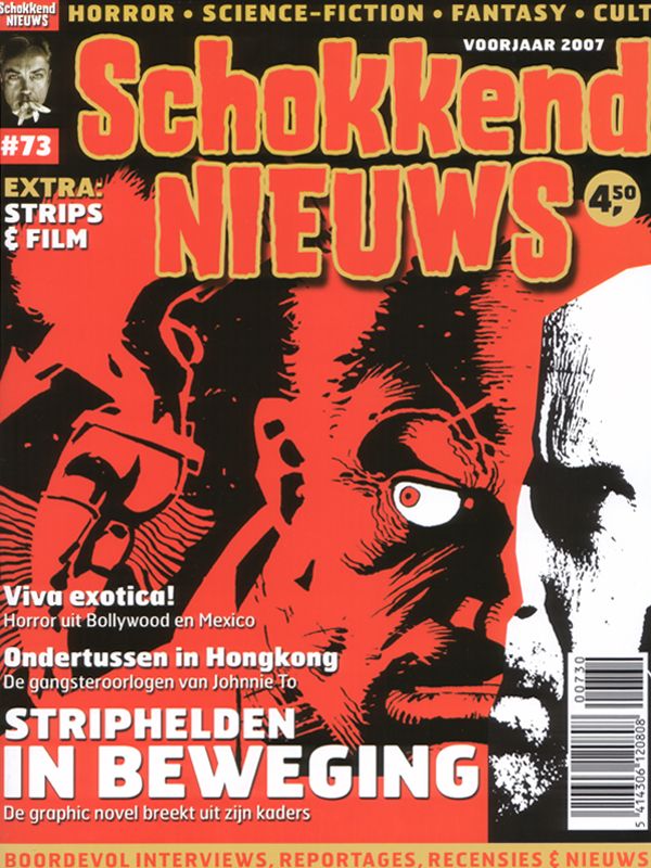 SCHOKKEND NIEUWS magazine side cover Issue 73 Voorjaar (Spring) 2007
