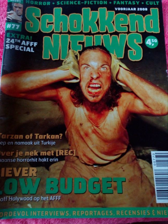 SCHOKKEND NIEUWS magazine side cover Issue 77 Spring 2008